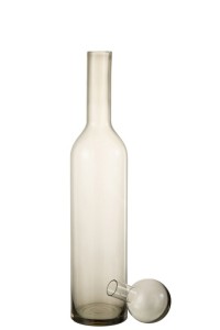 J-Line Deco Norma bottle - glass - gray - L