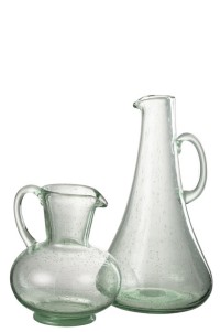 J-Line carafe - glass - transparent/green