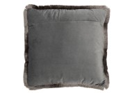 J-Line cushion Alpha Square - polyester - gray
