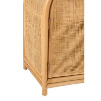 J-Line Ellen Rotan kast - 2 deuren - jute - naturel - S