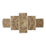 Sharlene Gold MDF Antique Carved Wallpanel 5 Pcs