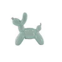 Ornament- Spaarpot Ballon Hond- Mintgroen-17x7x17cm