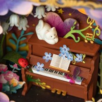 DIY Dollhouse Starry Melody, Robotime, DS025, 10.4x8.2x18.4cm