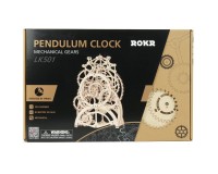 Wooden Puzzle 3D Pendule Clock, Robotime, LK501, 23.4x11.7x34.6cm.