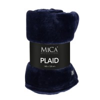 Famke Fleece Plaid - L180 x B130 cm - Donkerblauw