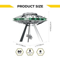 Metal Time 3D Metal Building Kit Stellar Raiders UFO, MT051, 18x18x15cm