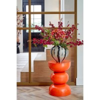 Luna Bijzettafel - H46 x Ø32 cm - IJzer - Oranje