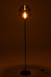 J-Line Floor Lamp Honey Spoon Glass Gray