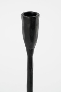 Christy Candlestick - L17 x W18 x H34 cm - Aluminum - Black