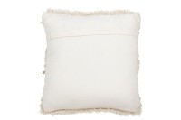 J-Line cushion Tufted Fringes - Cotton - sequins/white/gold