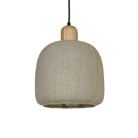 Hanglamp LIVA parelgrijs Ø26x25cm