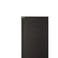 J-Line Kader Vrouw Leder Zwart/Wit/Rood