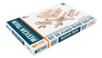 Eco-Wood-Art 3D Wooden Meganic Puzzle Domino game variant Mexican Train, 1591,25,3x24.8x7.3cm