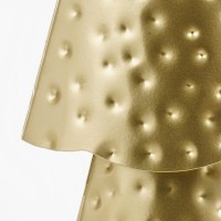 Decoratie Kerstboom - L15 x B8 x H68 cm - IJzer - Goud