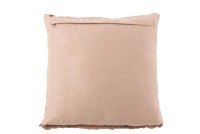 J-Line cushion Schub Square - leather - pink