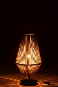 J-Line Table Lamp Cone Iron/Jute Natural