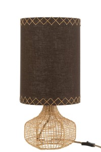 J-Line table lamp Ibiza - jute - brown - large