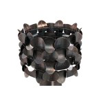 Jaye Black Iron Table Lamp Bended Circle Pattern