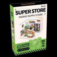 DIY House Super Store Energy-Supply Store, Robotime, DW002, 16.3x16.3x15.2cm