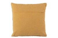 J-Line cushion Ethnic Square - cotton - ocher