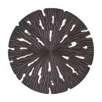 Bonte Brown MDF Wall Panel Wavy Carved Round L