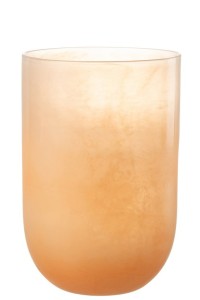 J-Line vase Corrie - glass - coral - large