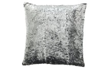 J-Line Cushion Reversible Sequin Black/Silver