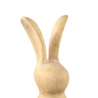 Remy Yellow Cement Rabbit Head Shaped Statue L