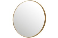 J -Line Spiegel Round High edge - Metal/Glass - Gold - Large - Ø 110 cm