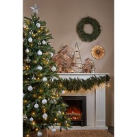 Brampton Kunstkerstboom met LED Verlichting - H215 x Ø142 cm - Groen