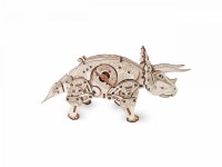 Eco Wood Art 3D Mechanical Wooden Puzzle Triceratops, 570, 32x16x10.5cm