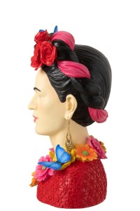 J-Line Buste Frida Kahlo Polyresine Large