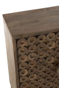 J-Line Cabinet 2 Doors Mango Wood/MDF Brown