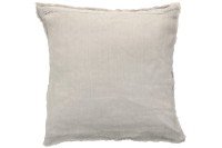 J-Line cushion Stonewashed - linen - light gray