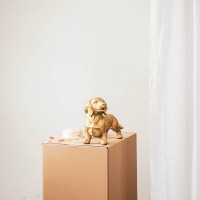 Ornament - Tackle - Polyresin - Gold - 35x23x19cm