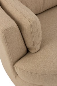 J-Line Lounge Chair Swiv Wood/Textile Beige