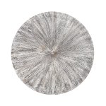 Zapp White Ribbed Wallpanel Round L