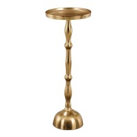 Duco Side table - H66 x Ø25 cm - Recycled Aluminum - FSC 100% - Gold