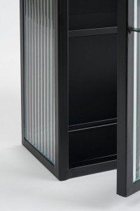 Clifton wall cupboard - L38 x B15 x H74 cm - Metal - Black