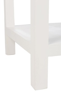 J-Line console + 2 baskets - wood - white