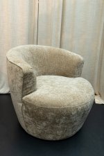 Grasa Anthracite Fiore Fabric Fauteuil