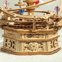 Music Box Wood DIY 3D Puzzle Starry Night, Robotime, AMK51, 13.5x13.5x15.5cm