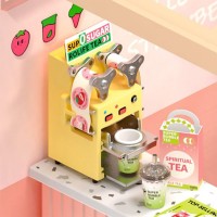 DIY House Super Store Double Joy Bubble Tea, Robotime, DW006, 16.3x16.3x15.2cm