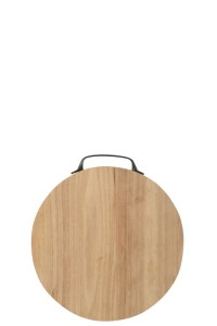 J-Line Round cutting board - wood - natural - S