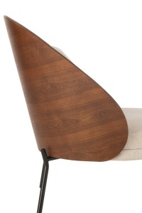 J-Line Lounge chair Plywood/Metal Brown/Beige
