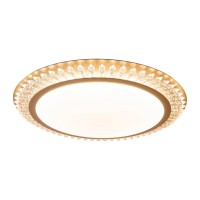 LED ceiling light "Madison" Ø 48 cm, many functions, made of metal and plastic, gold, with integrated LEDs, lighting for living rooms or office