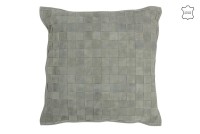 J-Line cushion Square - leather - green