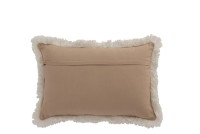 J-Line cushion Rectangular Pattern - jute - natural/beige