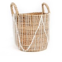 The Straight Stitched Macrame Basket - L