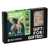 Mr. Playwood 3D Wooden Mechanical Puzzle Unicorn/ Unicorn, 10603, 48x56x40.9 cm